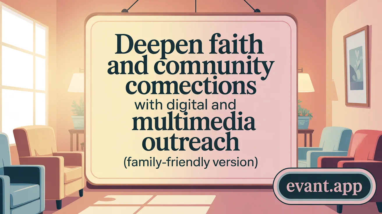 Deepen Faith and Community Connections with Digital and Multimedia Outreach