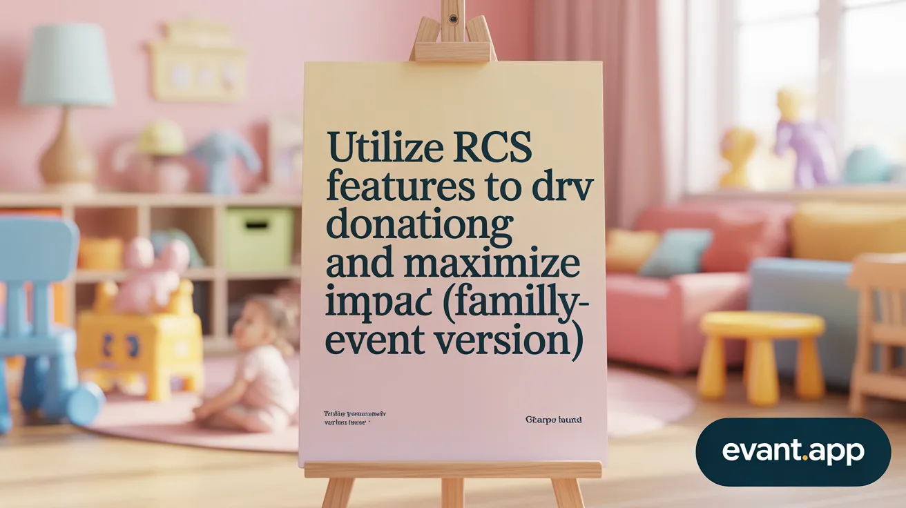 Utilize RCS Features to Drive Donations and Maximize Event Impact