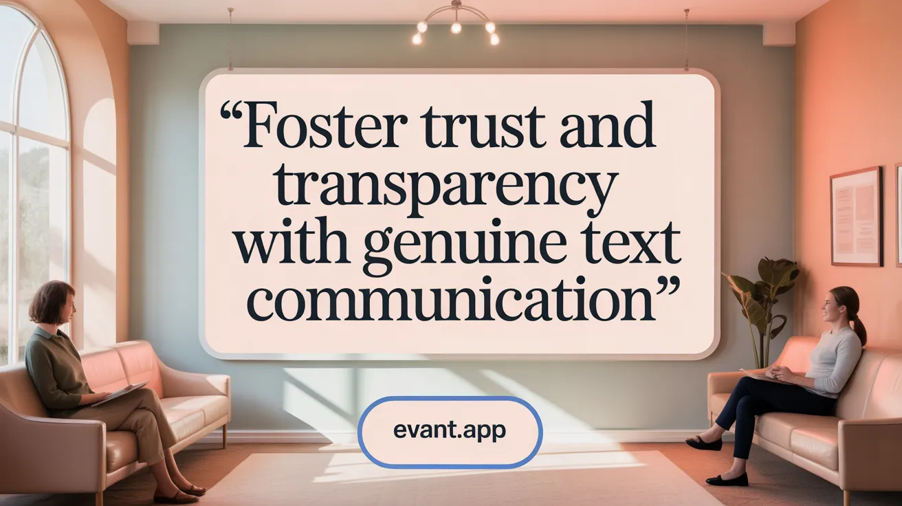 Foster Trust and Transparency with Genuine Text Communication