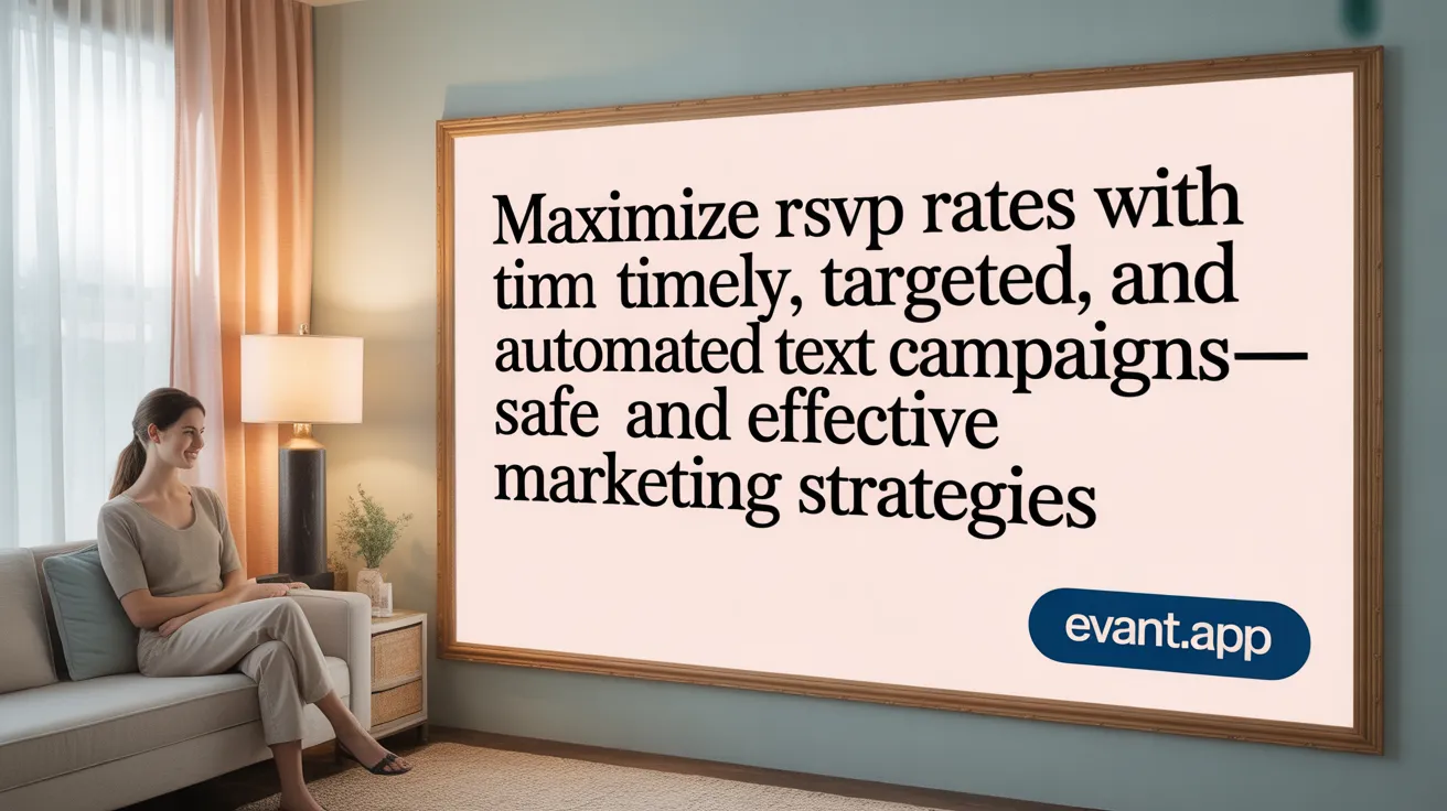 Maximize RSVP Rates with Timely, Targeted, and Automated Text Campaigns