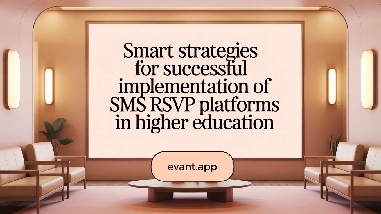 Smart Strategies for Successful Implementation of SMS RSVP Platforms in Higher Education