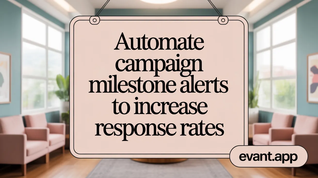 Automate Campaign Milestone Alerts to Increase Response Rates