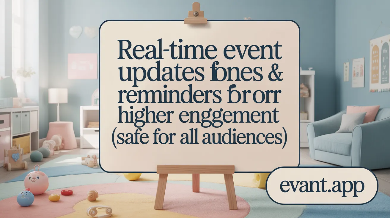 Real-Time Event Updates &amp; Reminders for Higher Engagement