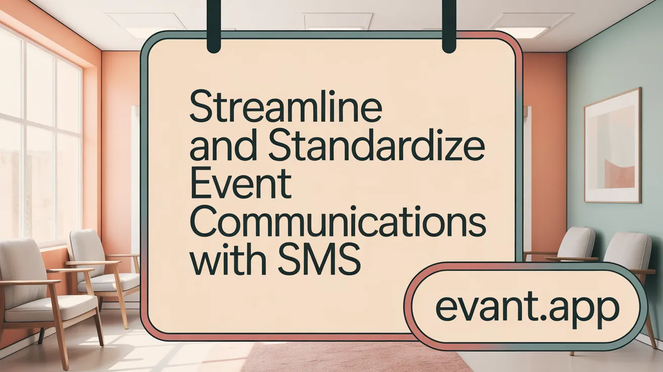 Streamline and Standardize Event Communications with SMS