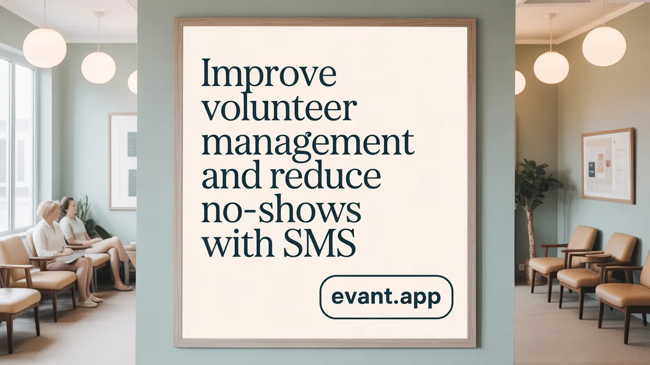 Improve Volunteer Management and Reduce No-Shows with SMS