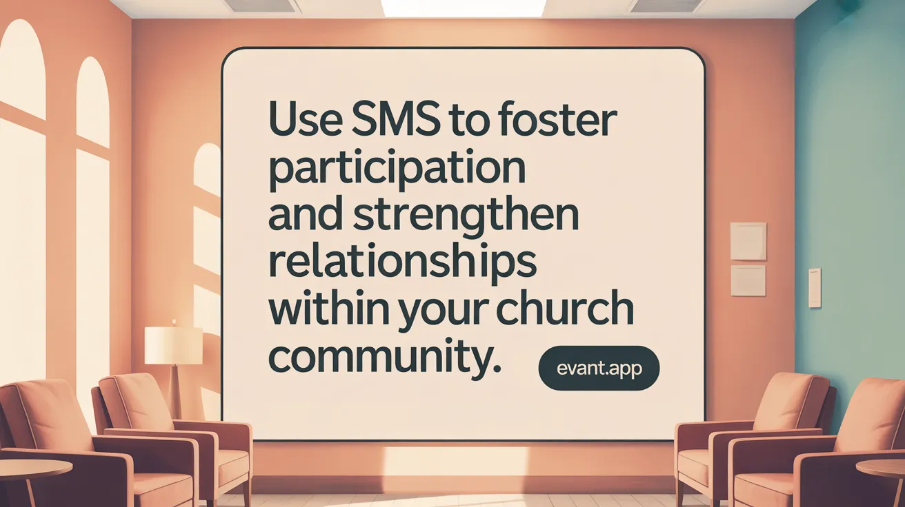 Use SMS to foster participation and deepen relationships within your church community.