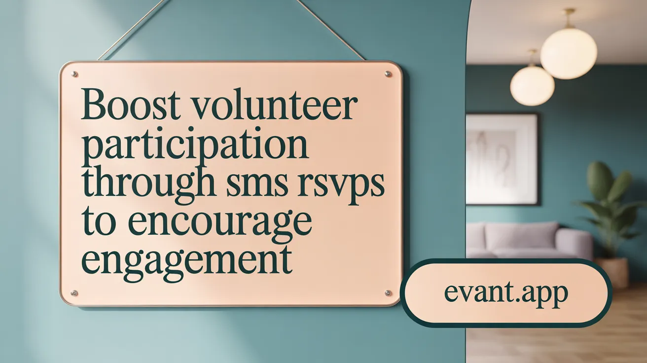 Boost Volunteer Participation through SMS RSVPs