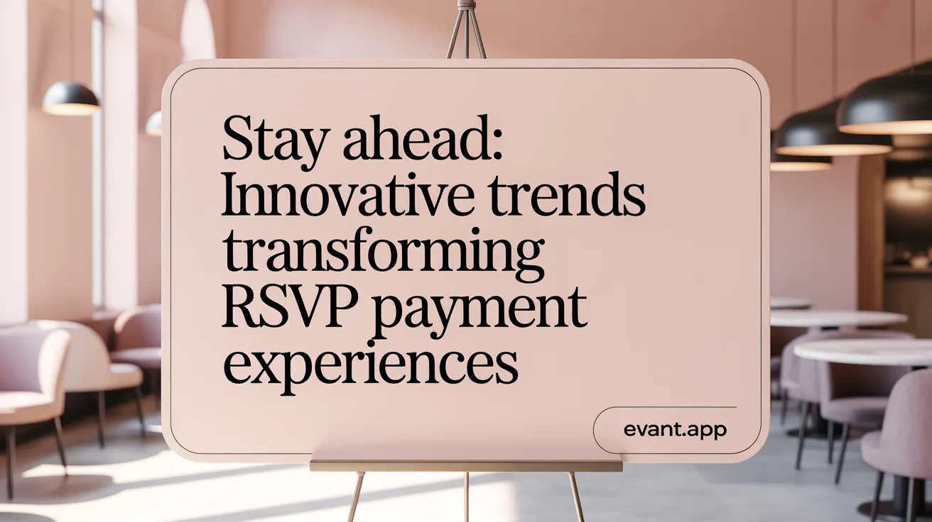 Stay Ahead: Innovative Trends Transforming RSVP Payment Experiences