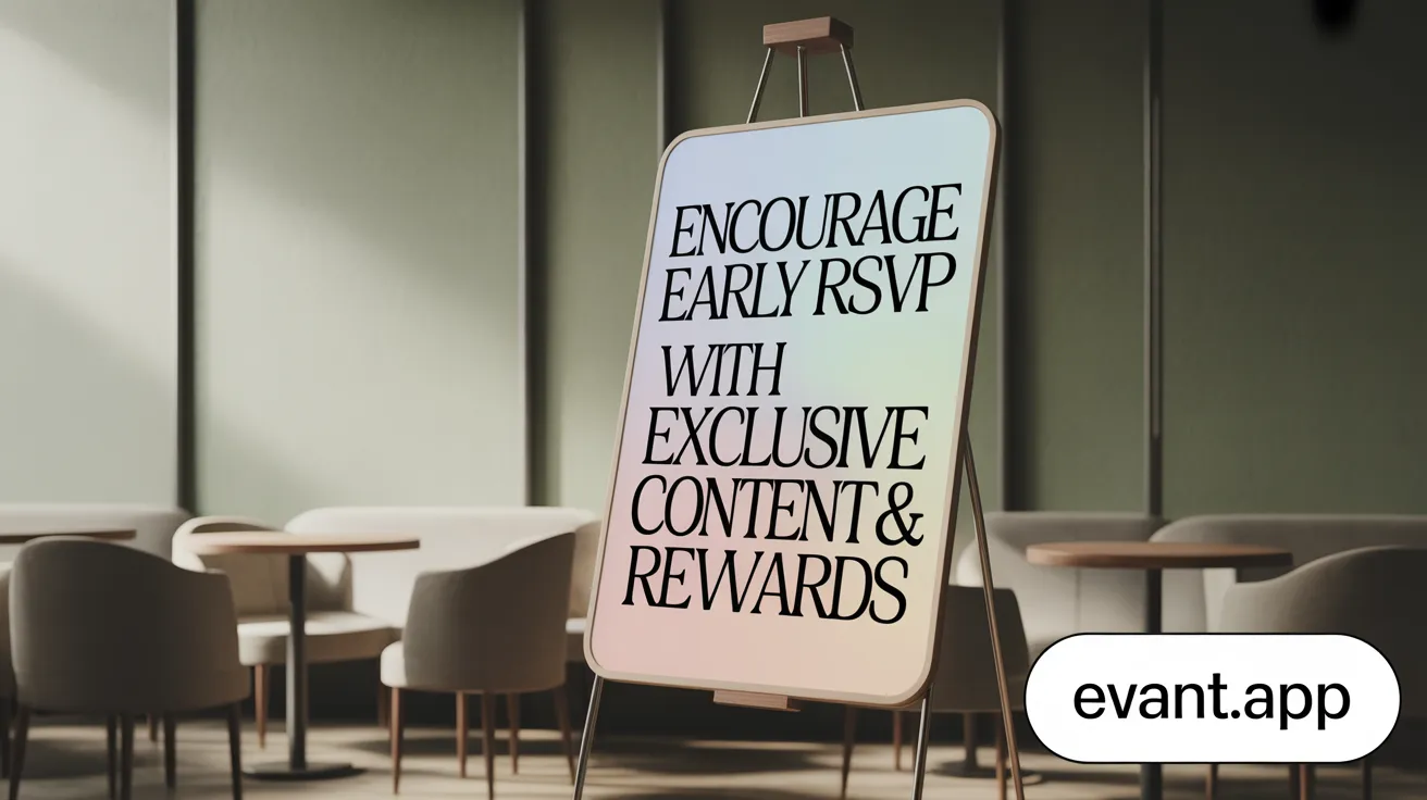 Encourage Early RSVP with Exclusive Content & Rewards