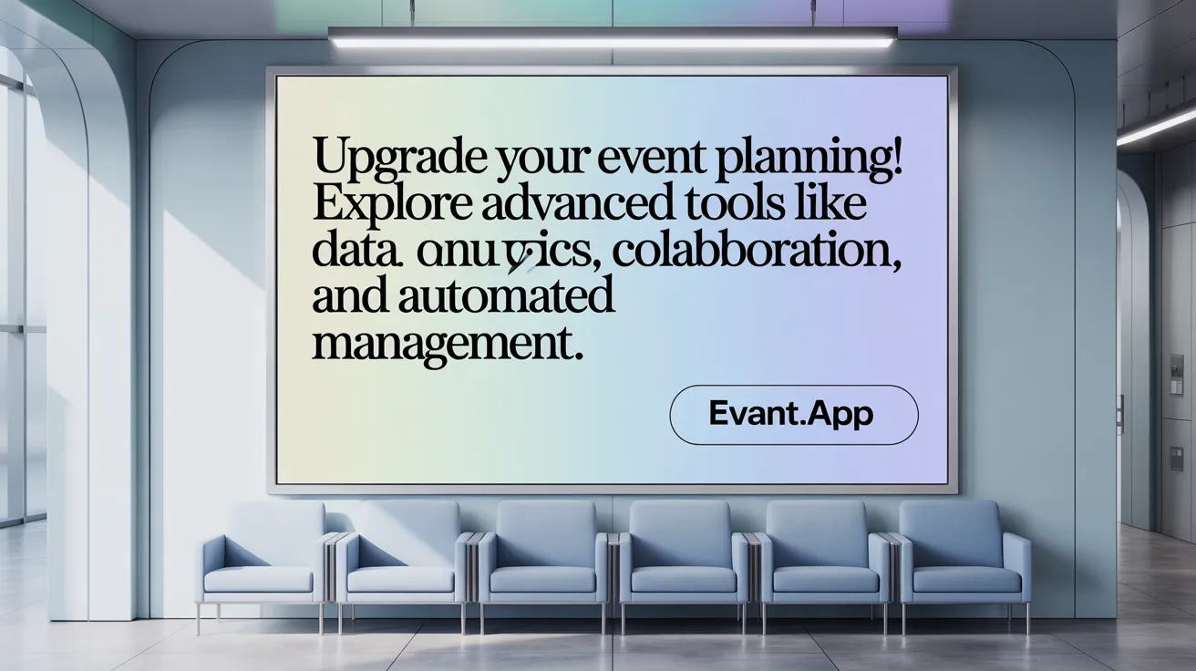 Upgrade Your Event Planning! Explore advanced tools like data analytics, cloud collaboration, and automated management.