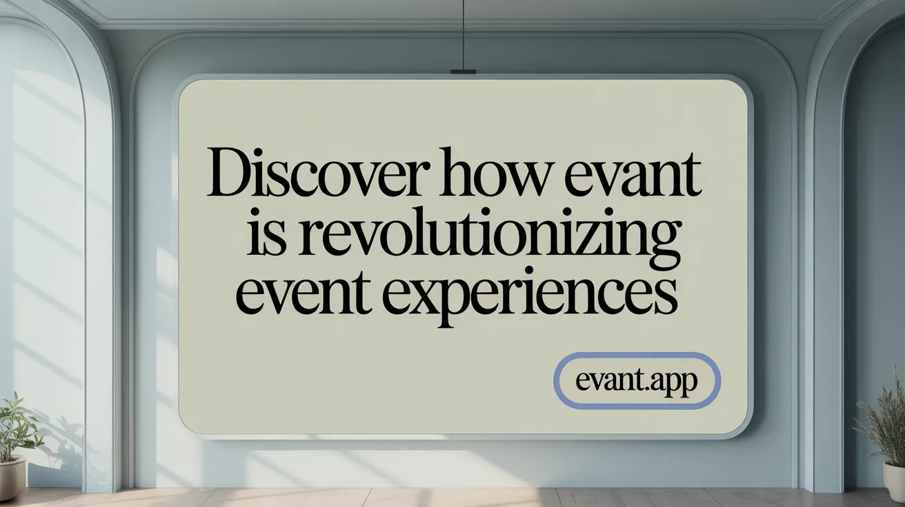 Discover How Evant Is Revolutionizing Event Experiences