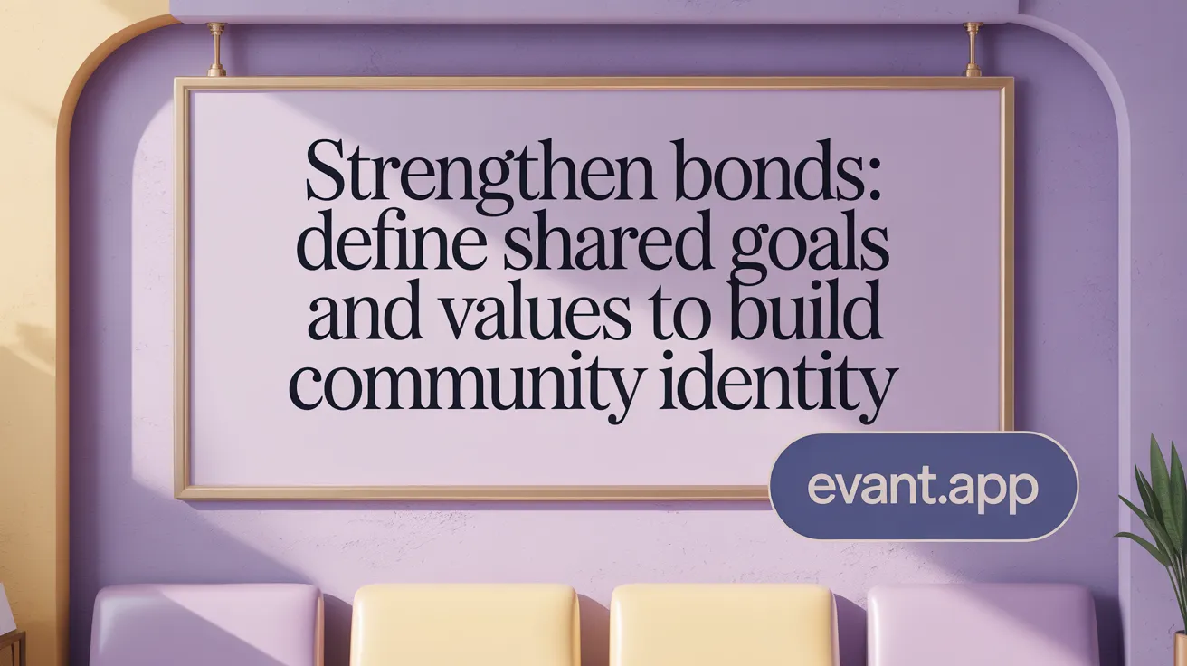 Strengthen Bonds: Define Shared Goals and Values to Build Community Identity
