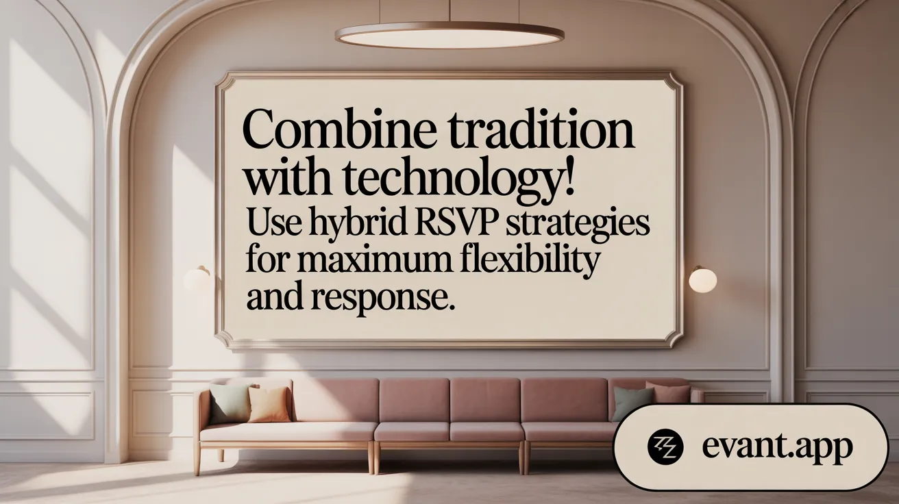 Combine Tradition with Technology! Use Hybrid RSVP Strategies for Maximum Flexibility and Response.
