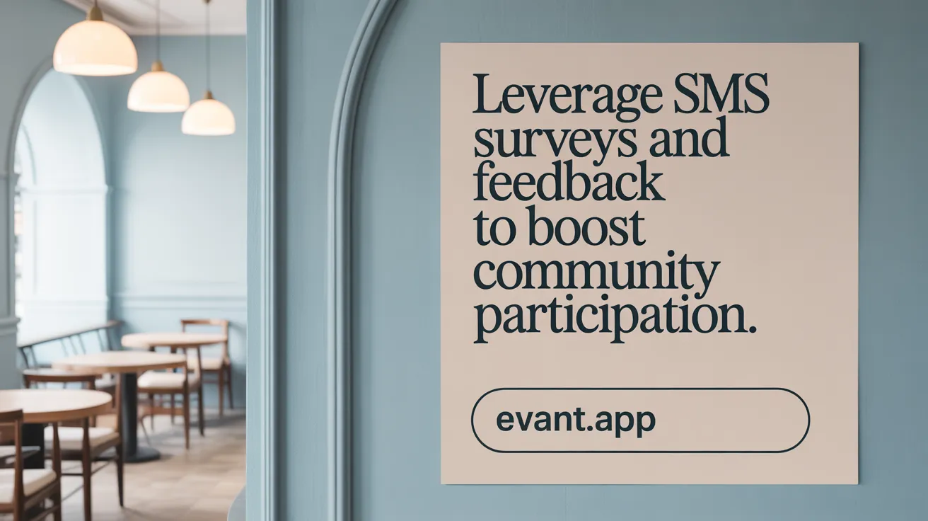 Leverage SMS Surveys and Feedback to Boost Community Participation
