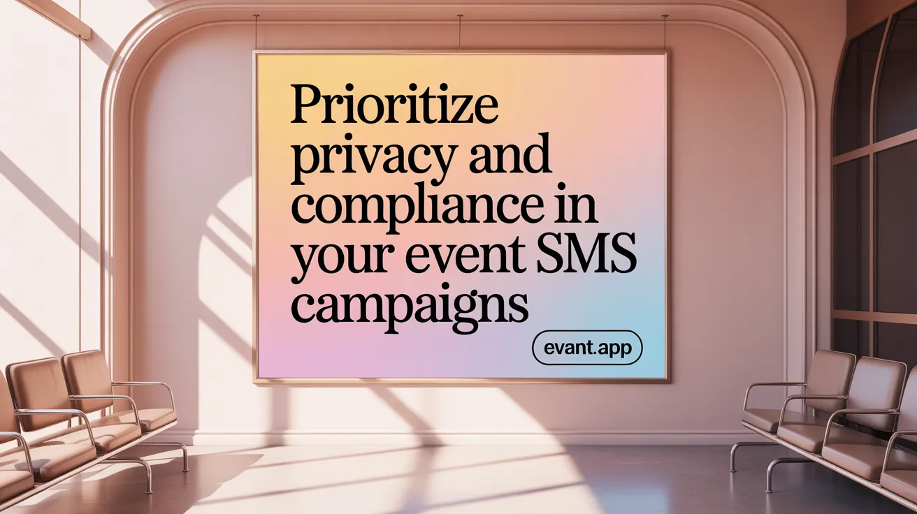 Prioritize Privacy and Compliance in Your Event SMS Campaigns