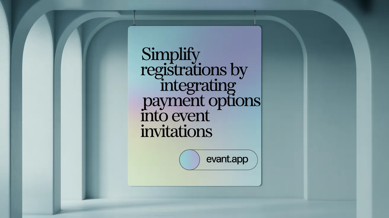 Simplify Registrations by Integrating Payment Options into Event Invitations