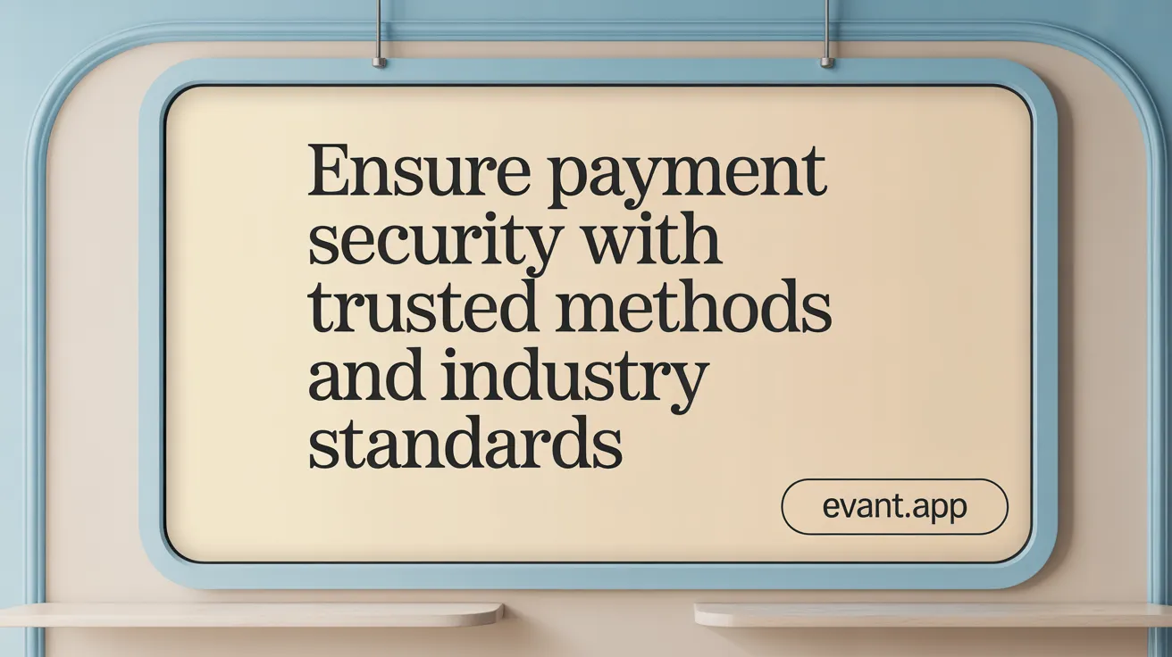 Ensure Payment Security with Trusted Methods and Industry Standards