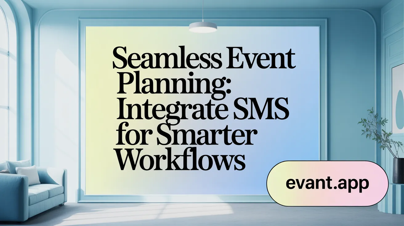 Seamless Event Planning: Integrate SMS for Smarter Workflows