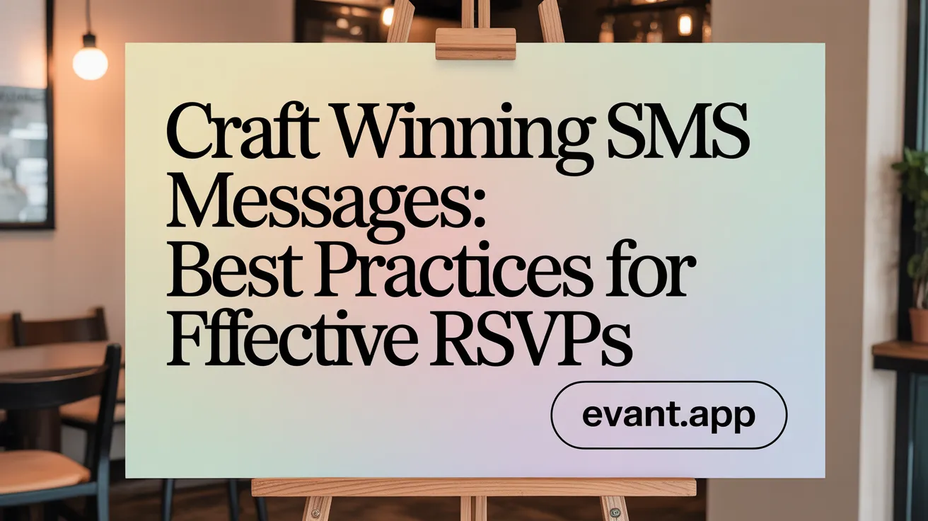 Craft Winning SMS Messages: Best Practices for Effective RSVPs