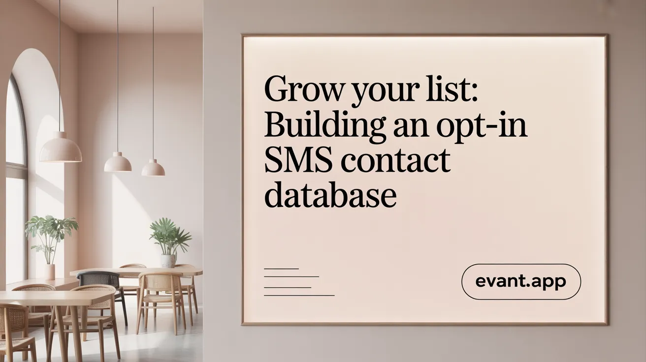 Grow Your List: Building an Opt-In SMS Contact Database