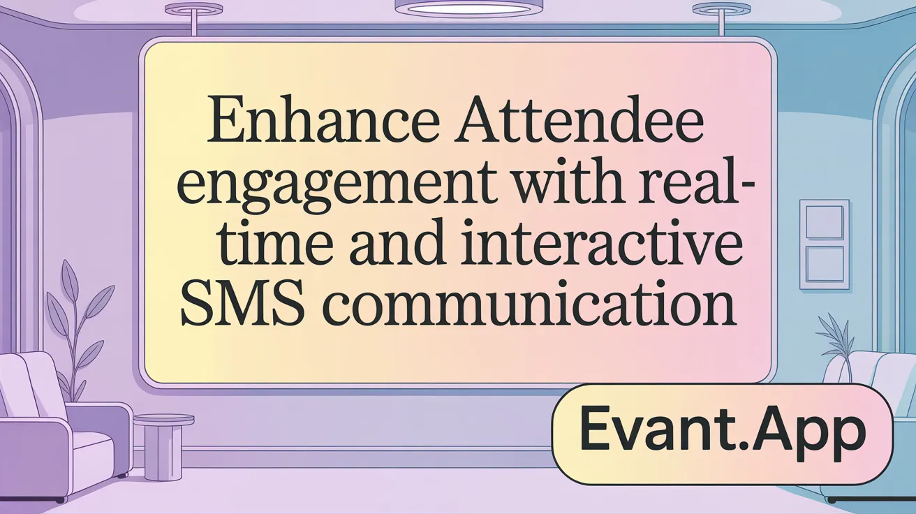 Enhance Attendee Engagement with Real-Time and Interactive SMS Communication