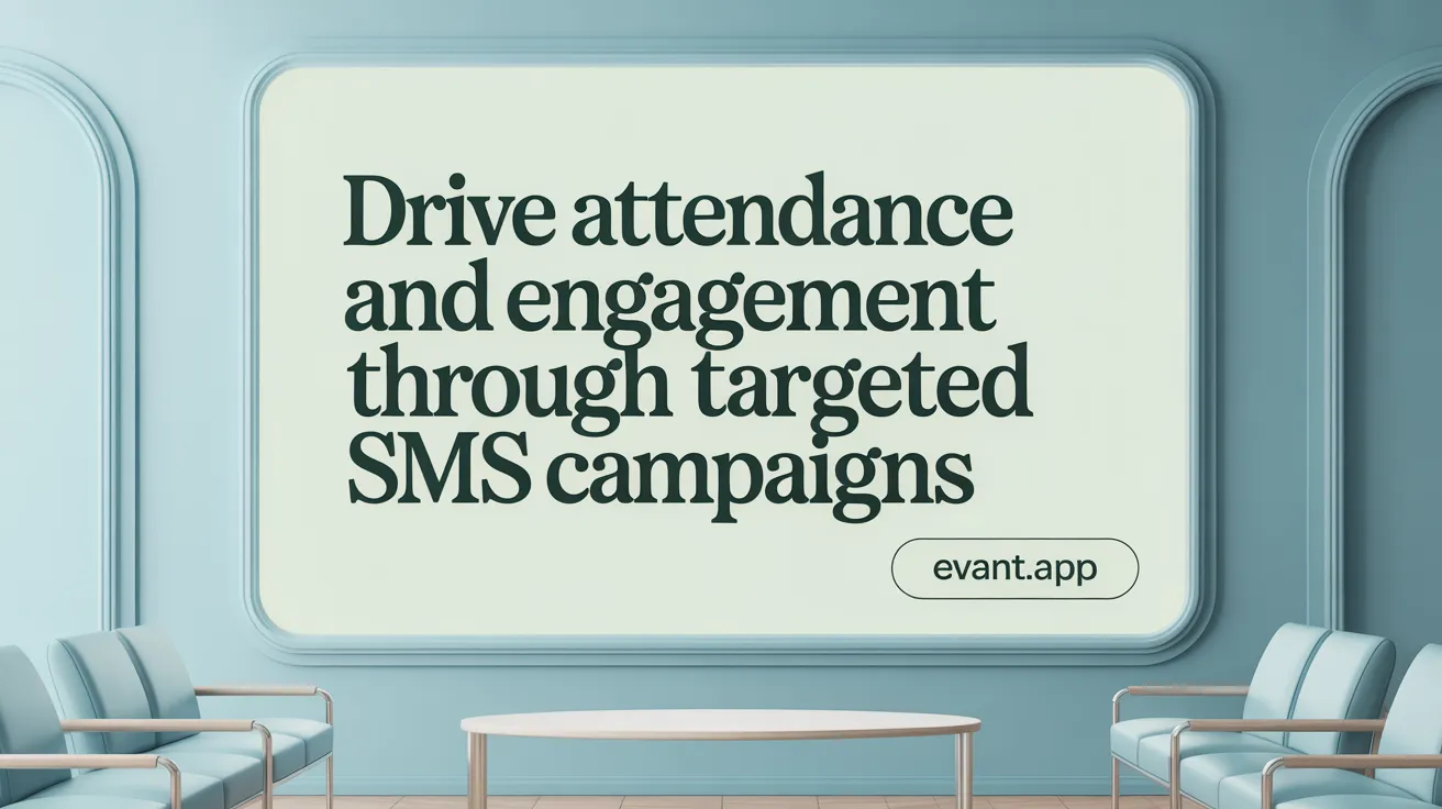 Drive Attendance and Engagement through Targeted SMS Campaigns
