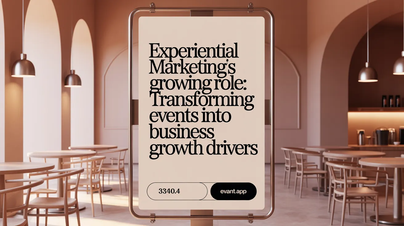 Experiential Marketing's Growing Role: Transforming Events into Business Growth Drivers