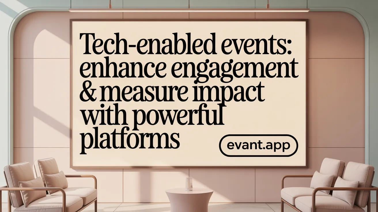 Tech-Enabled Events: Enhance Engagement &amp; Measure Impact with Powerful Platforms