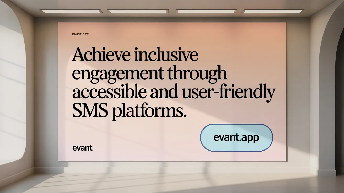 Achieve inclusive engagement through accessible and user-friendly SMS platforms.