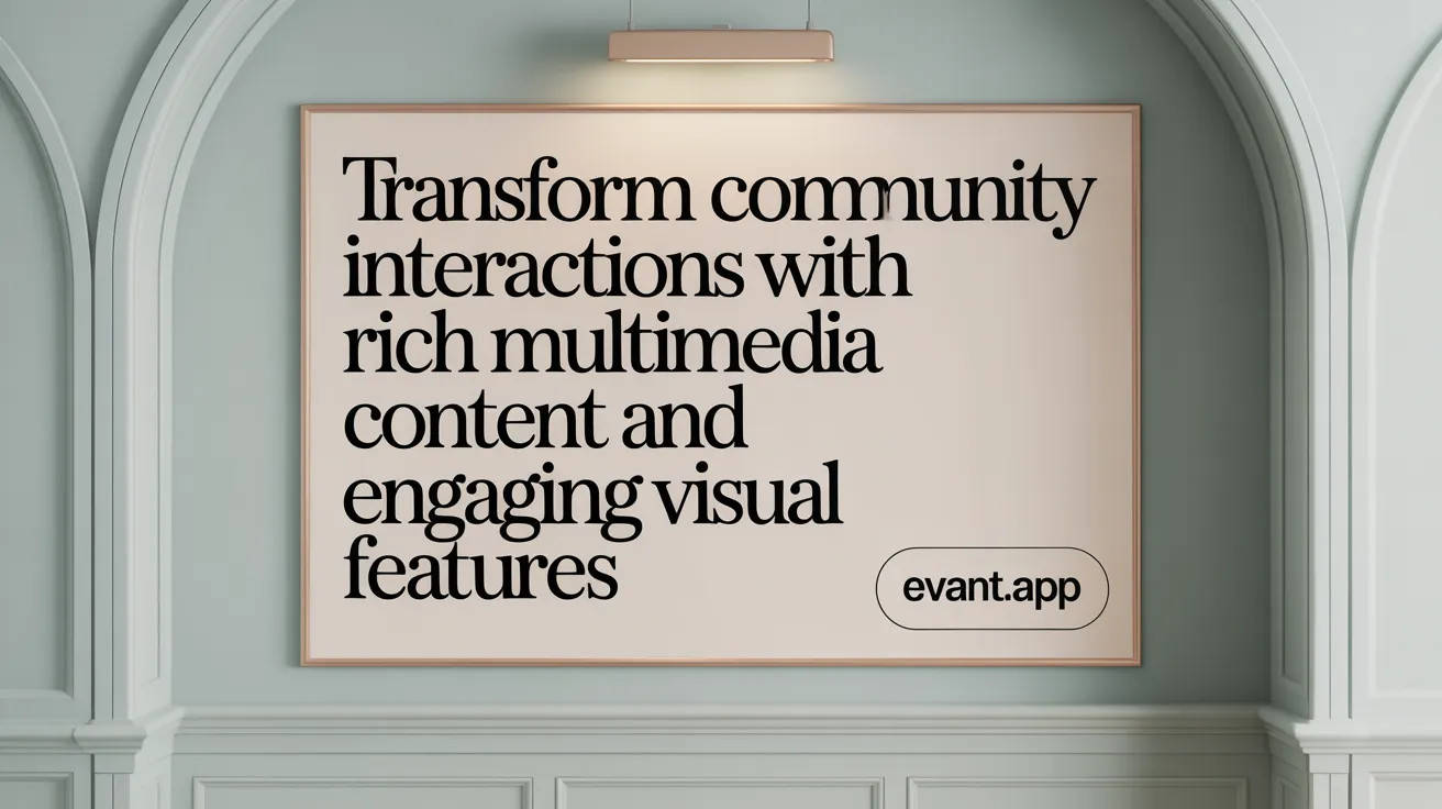 Transform community interactions with rich multimedia content and engaging visual features.