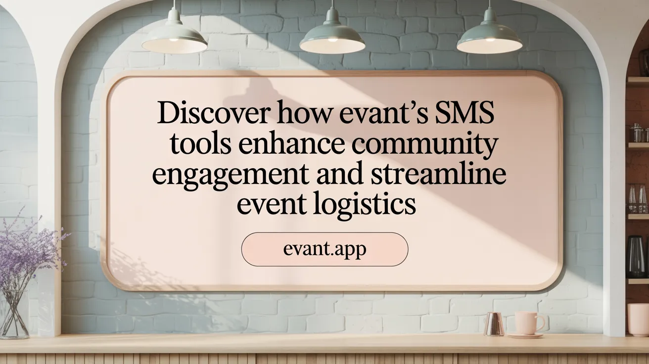 Discover How Evant's SMS Tools Enhance Community Engagement and Streamline Event Logistics