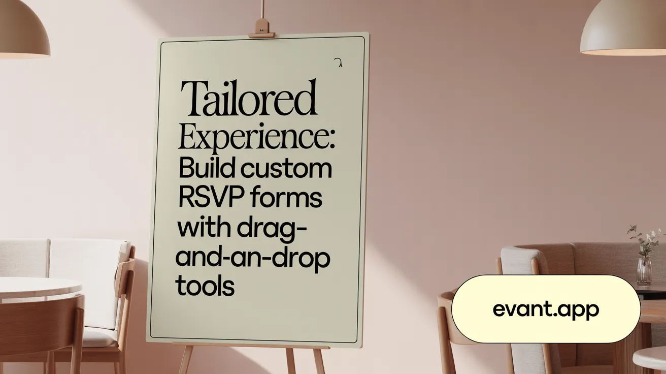 Tailored Experience: Build Custom RSVP Forms with Drag-and-Drop Tools