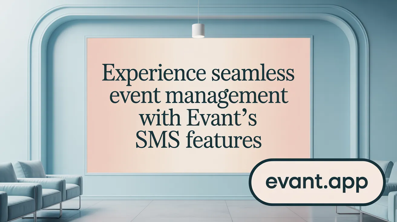 Experience Seamless Event Management with Evant’s SMS Features