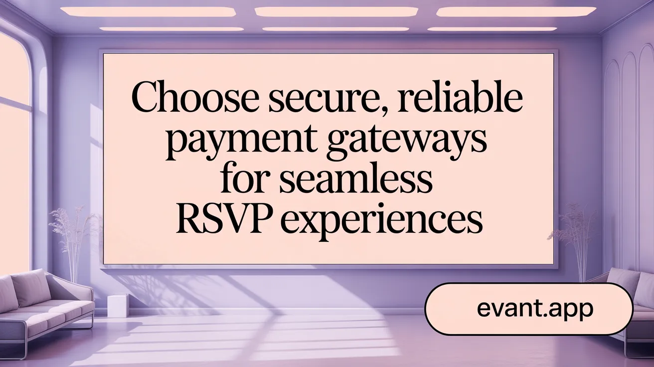 Choose Secure, Reliable Payment Gateways for Seamless RSVP Experiences