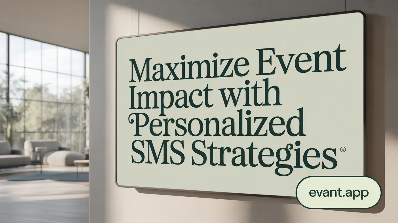 Maximize Event Impact with Personalized SMS Strategies