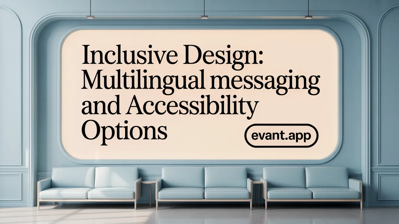 Inclusive Design: Multilingual Messaging and Accessibility Options