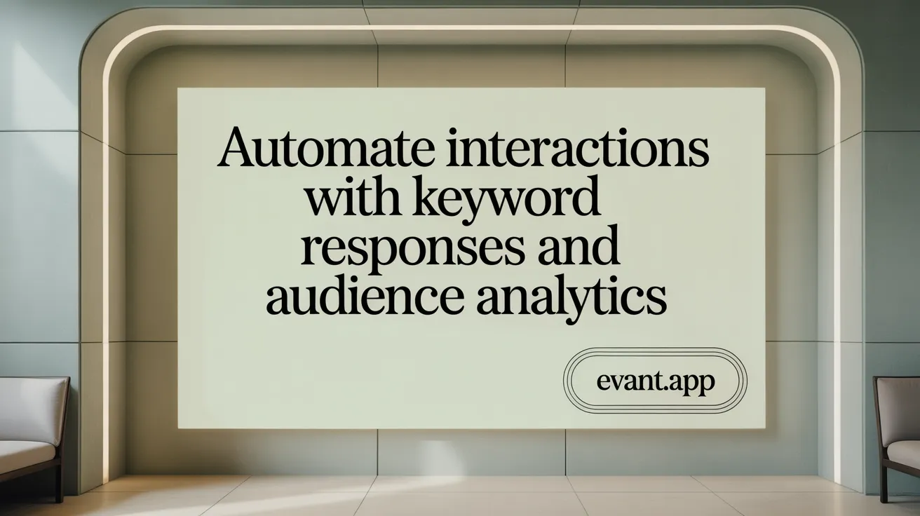 Automate Interactions with Keyword Responses and Audience Analytics