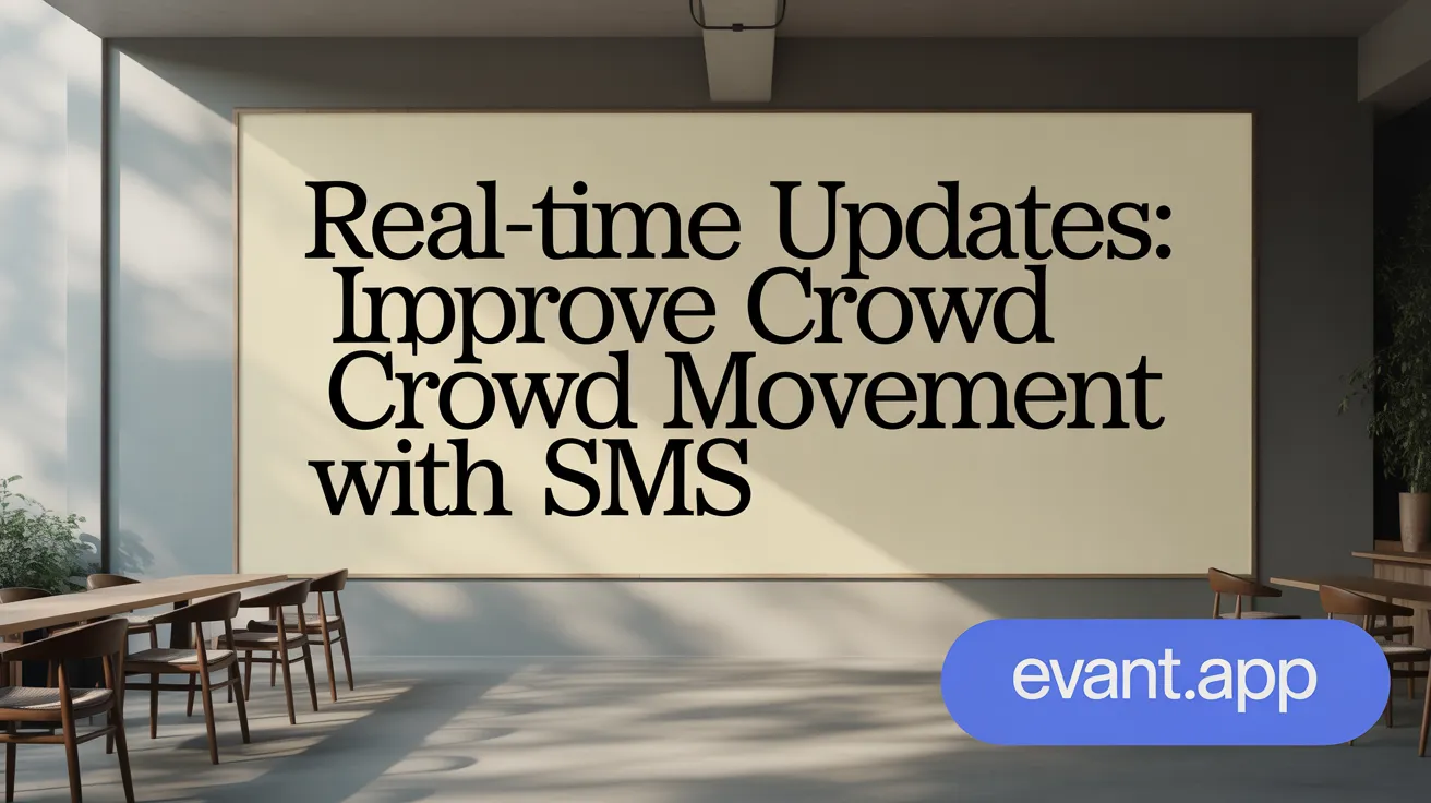 Real-Time Updates: Improve Crowd Movement with SMS