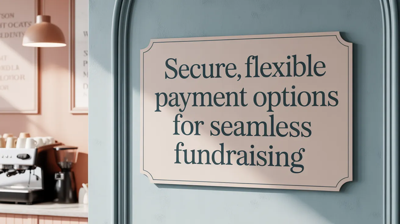 Secure, Flexible Payment Options for Seamless Fundraising