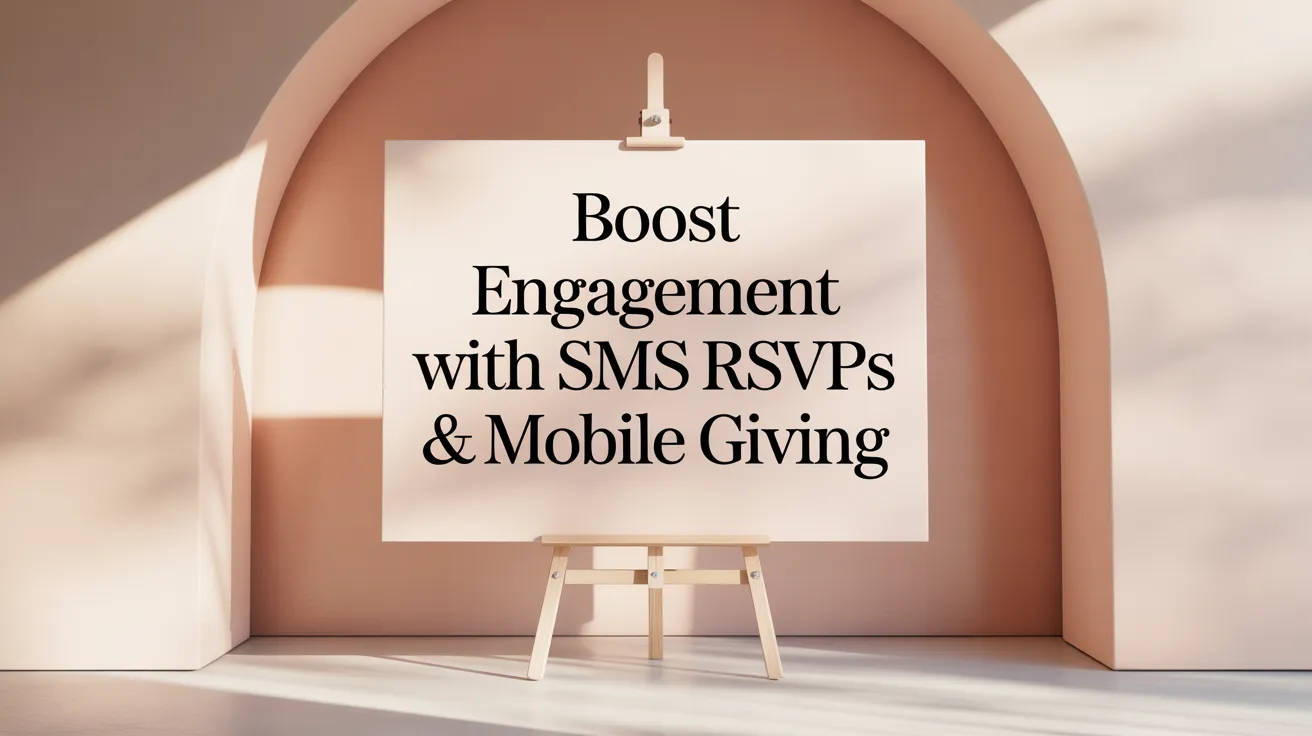 Boost Engagement with SMS RSVPs &amp; Mobile Giving