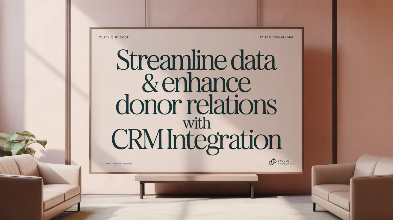 Streamline Data &amp; Enhance Donor Relations with CRM Integration
