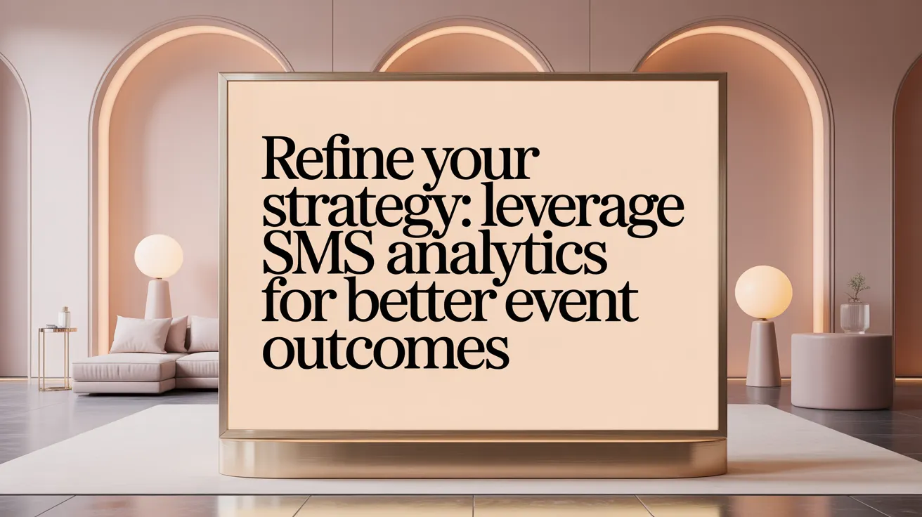 Refine Your Strategy: Leverage SMS Analytics for Better Event Outcomes