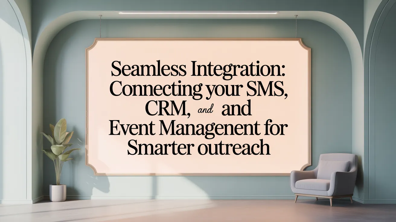 Seamless Integration: Connecting Your SMS, CRM, and Event Management for Smarter Outreach