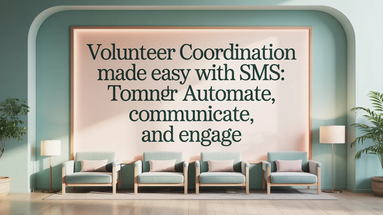 Volunteer Coordination Made Easy with SMS: Automate, Communicate, and Engage