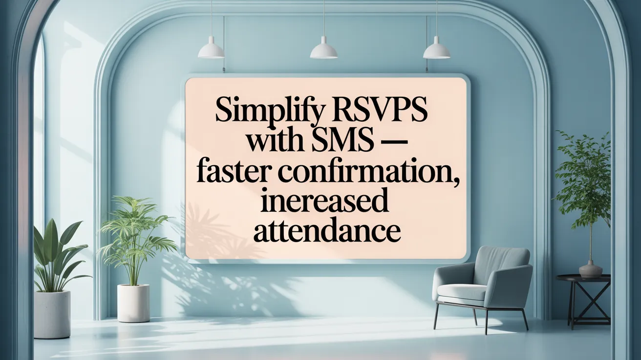 Simplify RSVPs with SMS — Faster Confirmation, Increased Attendance