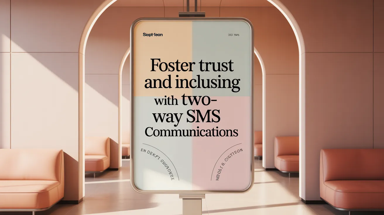 Foster Trust and Inclusion with Two-Way SMS Communications