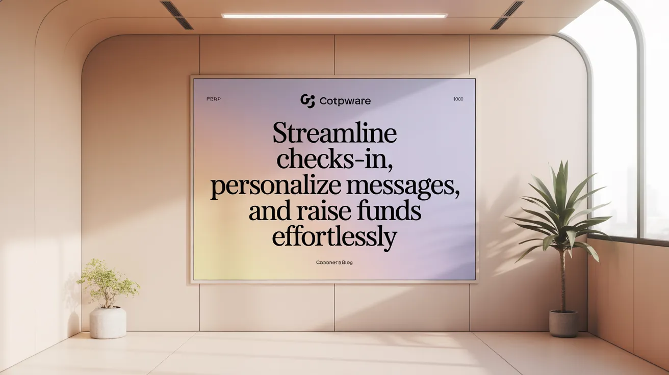 Streamline Checks-In, Personalize Messages, and Raise Funds Effortlessly