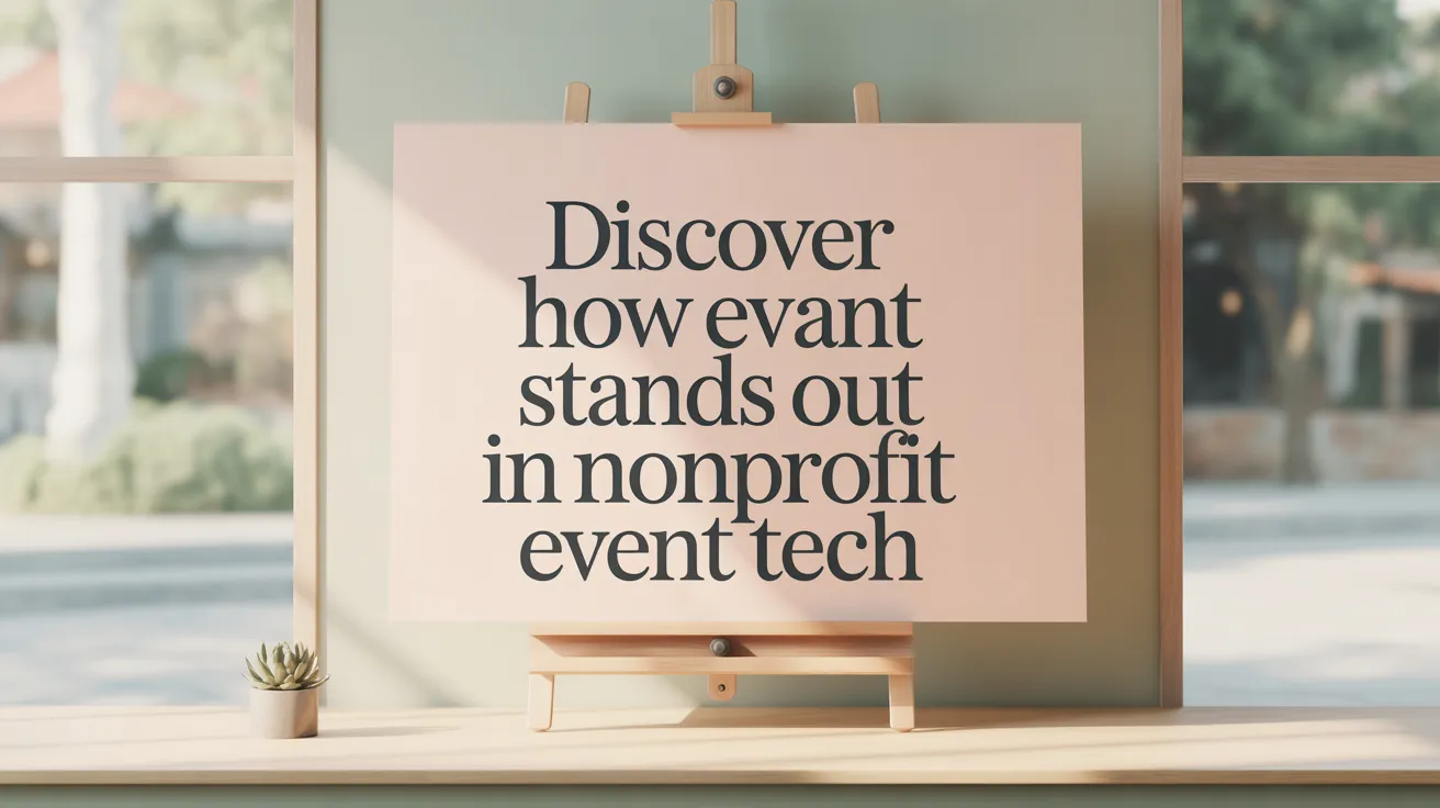 Discover How Evant Stands Out in Nonprofit Event Tech