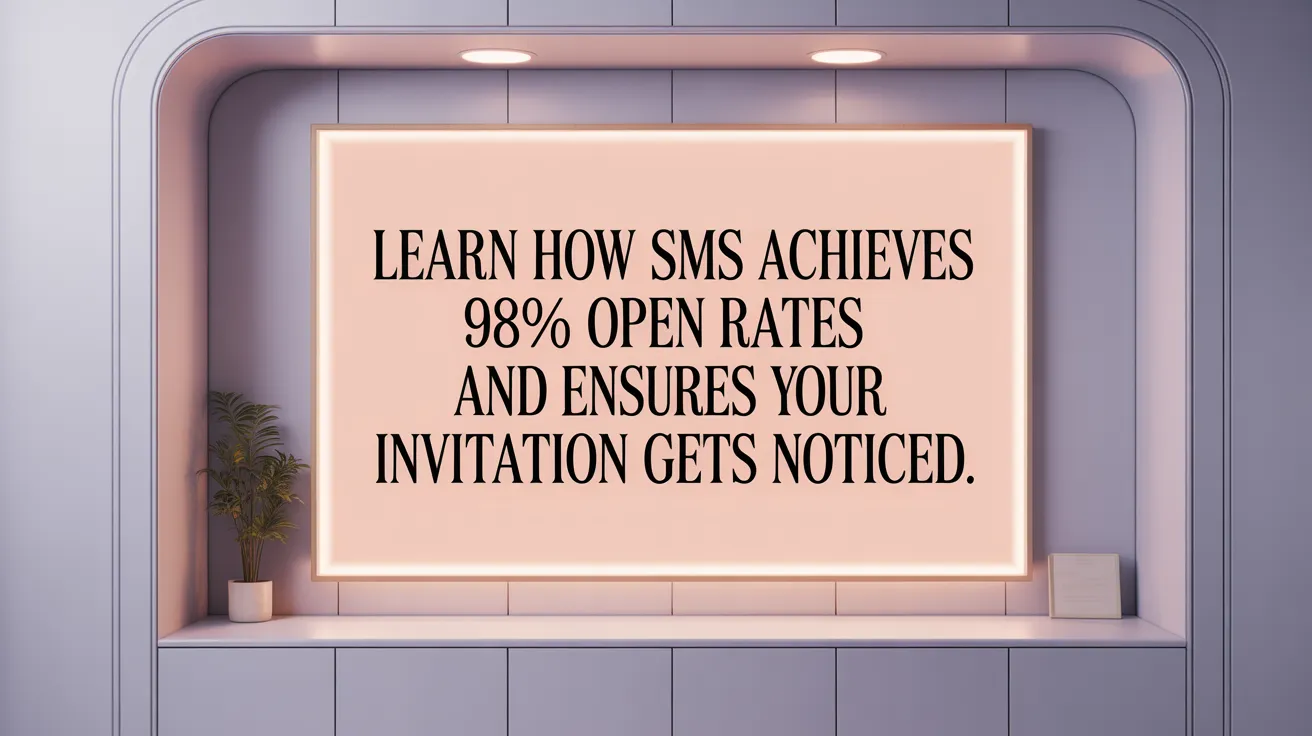 Learn How SMS Achieves 98% Open Rates and Ensures Your Invitation Gets Noticed