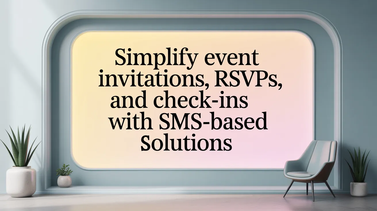 Simplify Event Invitations, RSVPs, and Check-ins with SMS-Based Solutions